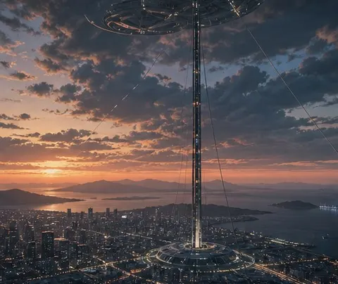 Orbital Elevator Dusk Prompt