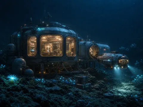 Deep-sea research habitat sci-fi prompt