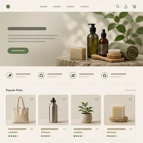 Eco Shop Website UI Prompt
