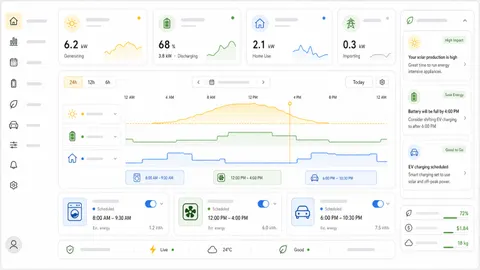 Home Energy Scheduling Dashboard UI Prompt